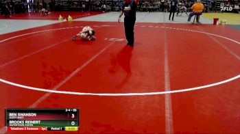 55 lbs Cons. Round 1 - Ben Swanson, Scott West vs Brooks Reinert, Watertown-Mayer