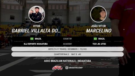 João Vitor Marcelino vs Vitor Gabriel Villalta Dos Santo 2025 ADCC Brazilian Nationals