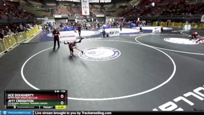 119 lbs Quarterfinal - Jett Creighton, California Regional Training Center (CA RTC) vs Ace Dougherty, Ripon Tribe Wrestling Club