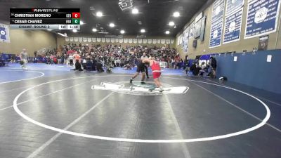 190 lbs Champ. Round 2 - Christian Moreno, Kerman vs Cesar Chavez, Foothill