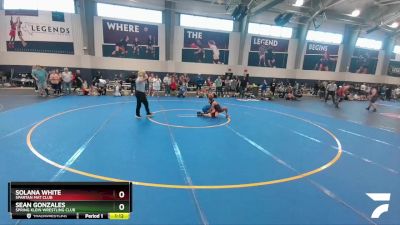 92 lbs Semifinal - Solana White, Spartan Mat Club vs Sean Gonzales, Spring Klein Wrestling Club