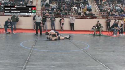90_B lbs Round Of 32 - Bryce Reber, Mifflinburg vs Wyatt Hassinger, Mifflin County