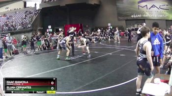 120 lbs Round 3 (4 Team) - Isaac Giancola, Kansas Python vs Elijah Cervantes, Kansas Mamba