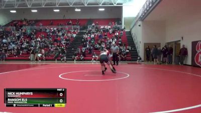 144 lbs Quarterfinal - Nick Humphrys, Wadsworth vs Ransom Els, Mass. Washington