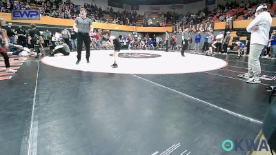 61 lbs Quarterfinal - Barrett Homer, Mustang Bronco Wrestling Club vs Case Waggoner, Madill Takedown