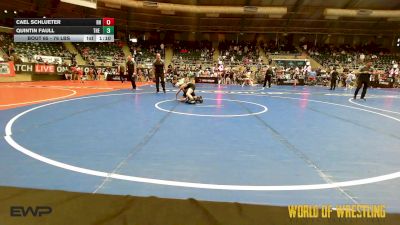 76 lbs Quarterfinal - Cael Schlueter, Rough House vs Quintin Faull, The Valley WC