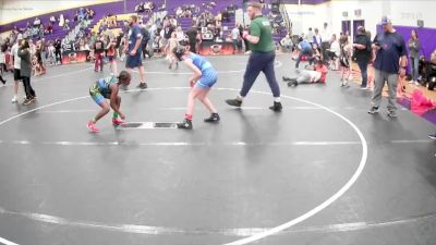 80/85 Round 3 - Sophia Miller, Legacy Elite Wrestling vs Cali Anderson, Summerville Take Down
