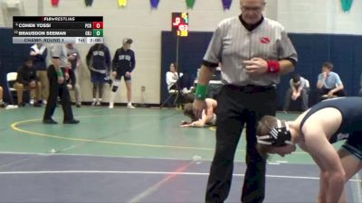 144 lbs Champ. Round 1 - Cohen Yossi, Prairie, Cedar Rapids vs Brausdon Seeman, Cedar Rapids Jefferson