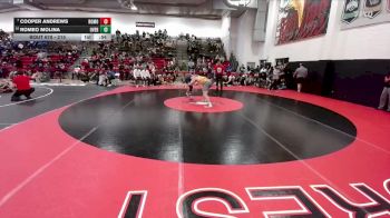 215 lbs Cons. Round 5 - Romeo Molina, Overland vs Cooper Andrews, Rocky Mountain