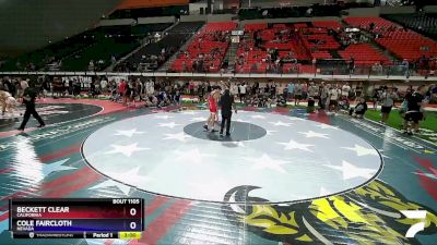 126 lbs Quarterfinal - Beckett Clear, California vs Cole Faircloth, Nevada