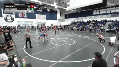 150 lbs Semifinal - Cash DeWitt, San Marcos HS vs Adam Vasquez, Rough House Wrestling Club