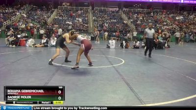 165 lbs Cons. Round 1 - Rohama Gebremichael, Wakefield vs Saoirse Moler, Pinecrest