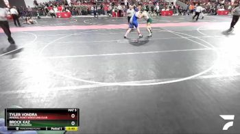 185 lbs Quarterfinal - Brock Kaz, Melrose-Mindoro vs Tyler Vondra, Mineral Point Wrestling Club