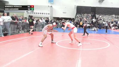 128-I lbs Round Of 16 - Domenico Petracca, Yale Street vs John Alexander, Paulsboro