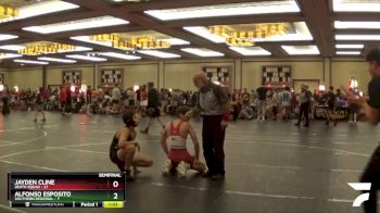 130 lbs Semis & 1st Wrestleback (8 Team) - Jayden Cline, Death Squad vs Alfonso Esposito, Southern Regional