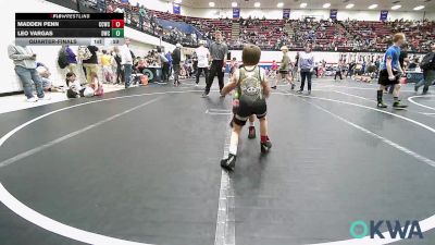 46 lbs Quarterfinal - Madden Penn, Cotton County Wrestling Club vs Leo Vargas, Dumas Wrestling Club