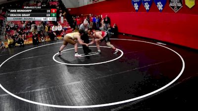 215 lbs Champ. Round 2 - Jake Mundorff, Ligonier Valley Hs vs Deacon Grant, Greensburg Salem Hs