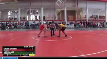 174 lbs Champ. Round 1 - Jacob Graden, Wabash vs Joshua Lee, Manchester