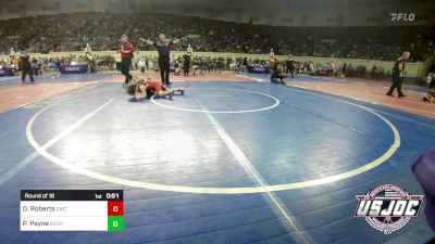 75 lbs Round Of 16 - Dylan Roberts, Claremore Wrestling Club vs Parker Payne, Weatherford Youth Wrestling