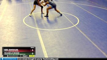 122 lbs Cons. Round 3 - Michaella Bazan, Castro Valley HIgh School Wrestling vs Adel Shaoulian, Legacy Wrestling Center