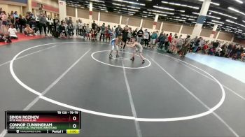 79-79 lbs Round 2 - Simon Rozinov, Ryse Wrestling Club vs Connor Cunningham, Fort Worth PAL Panthers Wrestling