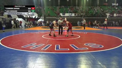 1A-4A 175 5th Place Match - Camden Adkins, Deshler vs Levi Howard, Wilson