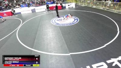 53 lbs Cons. Round 4 - Anthony Taylor, Tracy Wrestling Club vs Colton Seigle, California