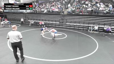 4A 100 lbs Cons. Round 2 - Sydney Reisner, Mountain Crest vs Paisley Williams, Stansbury