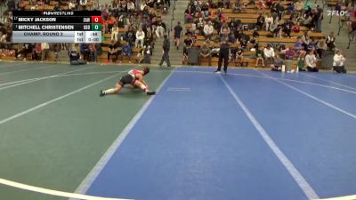 75 lbs Champ. Round 2 - Mitchell Christensen, Garretson Blue Dragons vs Micky Jackson, Stillwater Area Wrestling