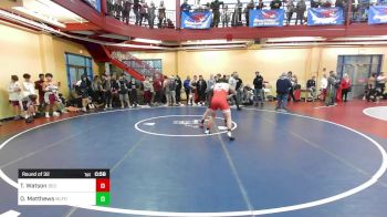 182 lbs Round Of 32 - Owen Matthews, Milford vs Tucker Watson, Bedford