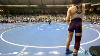 84 lbs Consi Of 16 #2 - Austin Thatcher, Heat vs Bridge Tidwell, Bristow Youth Wrestling