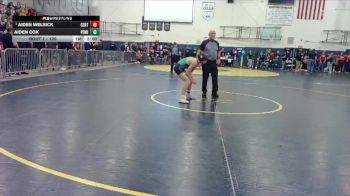 120 lbs Champ. Round 1 - Aiden Welsick, Centennial vs Aiden Cox, Pendleton