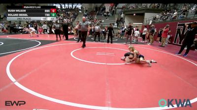 46 lbs 2nd Place - Rush Wilson, Keystone Kids Wrestling Club vs Roland Beisel, Team Tulsa Wrestling Club