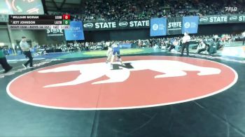 Boys 1A 157 lbs Semifinal - William Moran, Life Christian Academy vs Jett Johnson, La Center