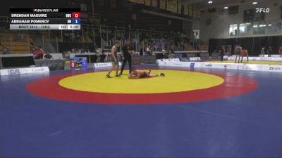 70kg Champ. Round 1 - Brendan Maguire, Dinos Wrestling Club vs Abraham Pomeroy, Brock WC