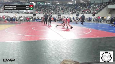 108 lbs Consi Of 16 #1 - Walker LaHue, Mustang Middle School vs Evan Windler, Owasso Rams Jh Boys