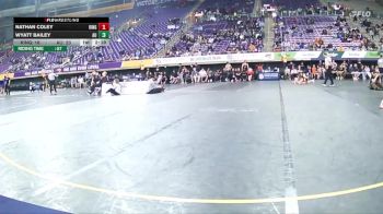 285 lbs Quarters & 1st Wb (16 Team) - Wyatt Bailey, Ashland vs Nathan Coley, King