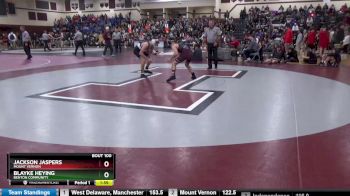 145 lbs Semifinal - Jackson Jaspers, Mount Vernon vs Blayke Heying, Benton Community