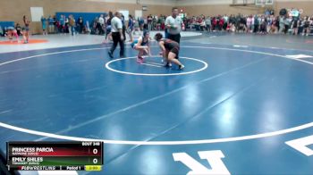 145lbs Champ. Round 1 - Princess Parcia, Napavine (Girls) vs Emily Shiles, Tonasket (Girls)