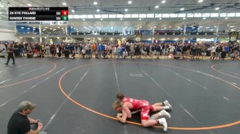 95 lbs Champ. Round 1 - Za`kye Pollard, Unattached vs Hunter Thorne, Unattached