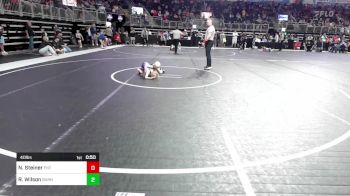 40 lbs Semifinal - Nicholas Steiner, Florida National Team vs Rush Wilson, Barnsdall Youth Wrestling