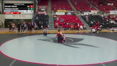174 lbs Semifinal - Hayden Trezek, SIU Edwardsville vs Jeremiah Halter, Drury