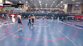 138 lbs Cons. Quarter - Johan Wolf, Allen White vs Hayven Bazemore, Conroe Woodlands College Park