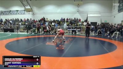 131 lbs Quarterfinal - Ashlee Gutierrez, Sacramento City College vs Danny Hurtado, Delta