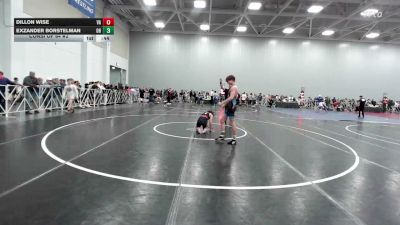 113 lbs Consi Of 64 #2 - Dillon Wise, VA vs Exzander Borstelman, OH