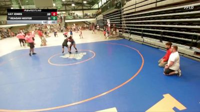 121-135 lbs Quarterfinal - Reagan Hester, Center Grove vs Lily Jones, Jacksonville Area Wrestling