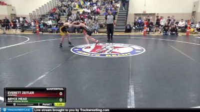 120 lbs Quarterfinal - Everett Zeitler, Aviators vs Bryce Mead, New London Spicer