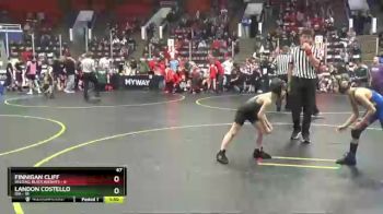 67 lbs Round 3 (4 Team) - Landon Costello, Ida vs Finnigan Cliff, Belding Black Knights
