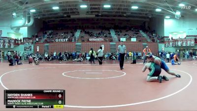 215 lbs Champ. Round 2 - Maddox Payne, North Husky Elite Wrestling Club vs Hayden Shanks, Whiteland Wrestling Club