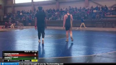 125-128 lbs Round 1 - Mason Maston, Sage Valley vs Garrett Light, Clear Creek